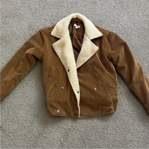 “BP- Women’s Sherpa and corduroy Pilots Jacket xxs” - Picture 1 of 4